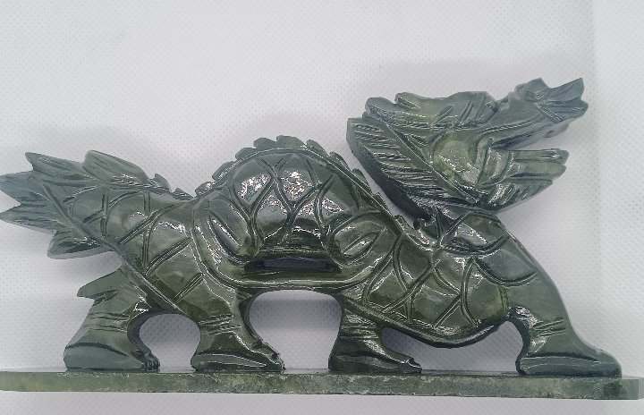 Chinese Nephrite Jade Dragon Sculpture