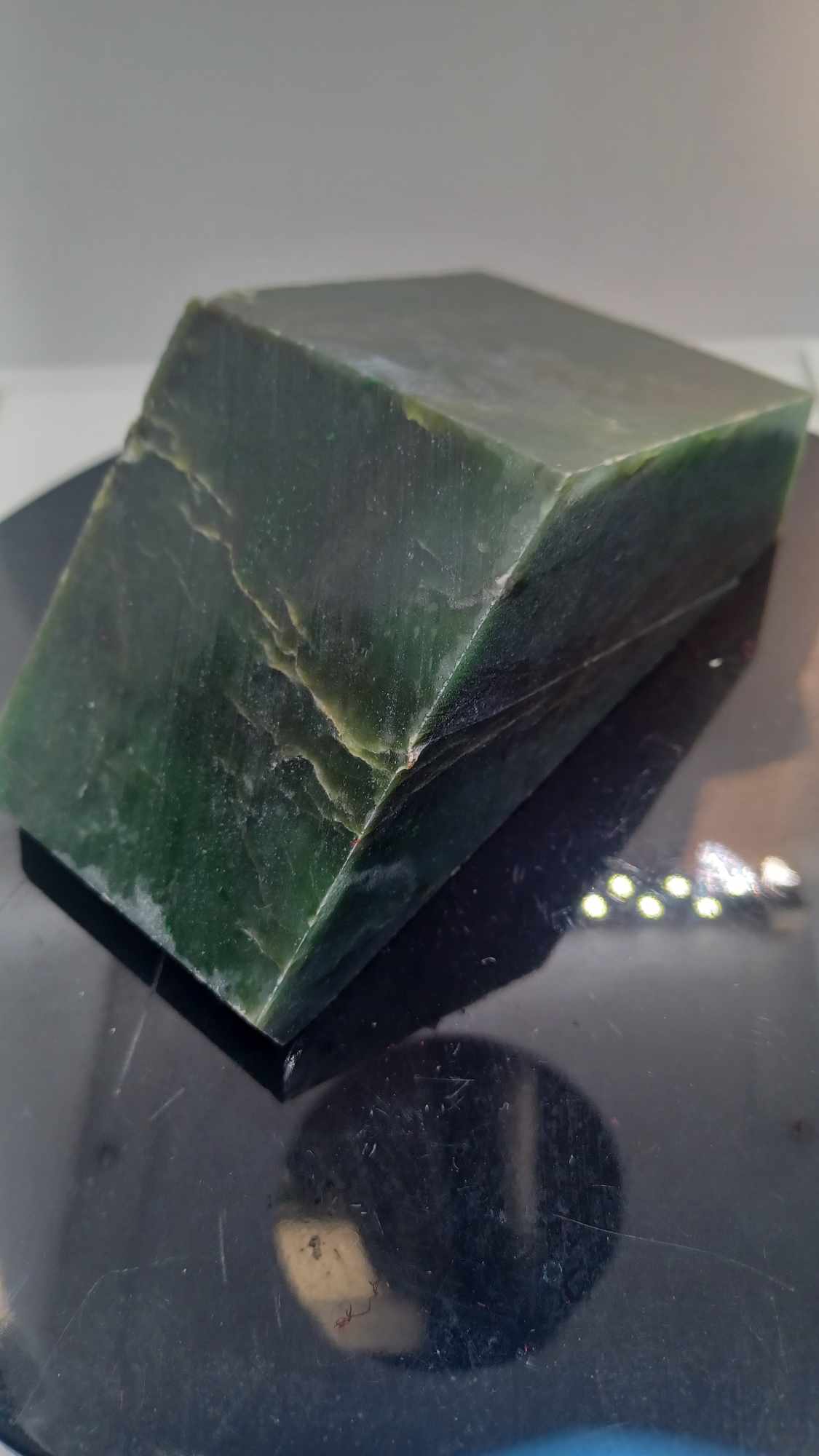 BC Nephrite Jade - 816g - Grade-B With Chromium Dots