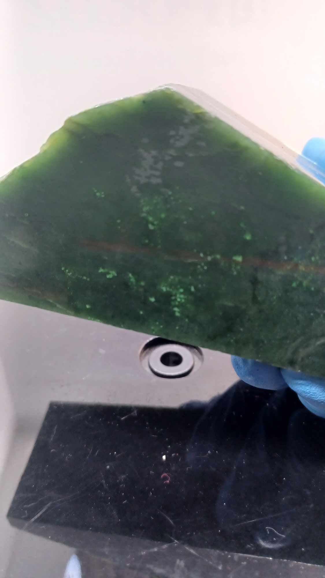 BC Nephrite Jade - 693g - Grade-B+ - Loaded with Chromium Dots