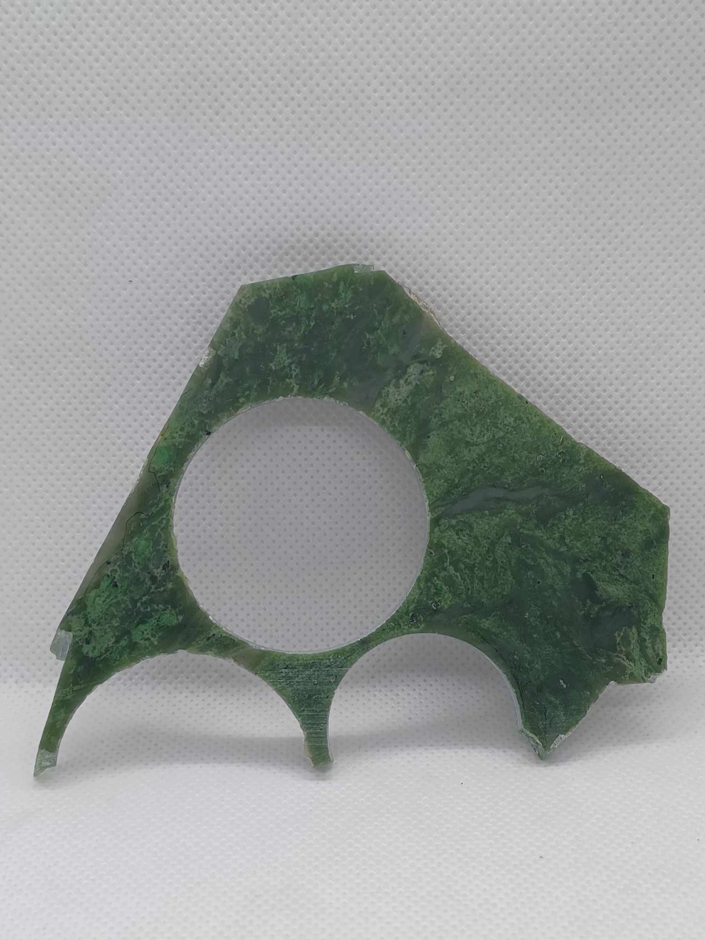 Cut BC Nephrite Jade Specimen 53g - Chromium Rich