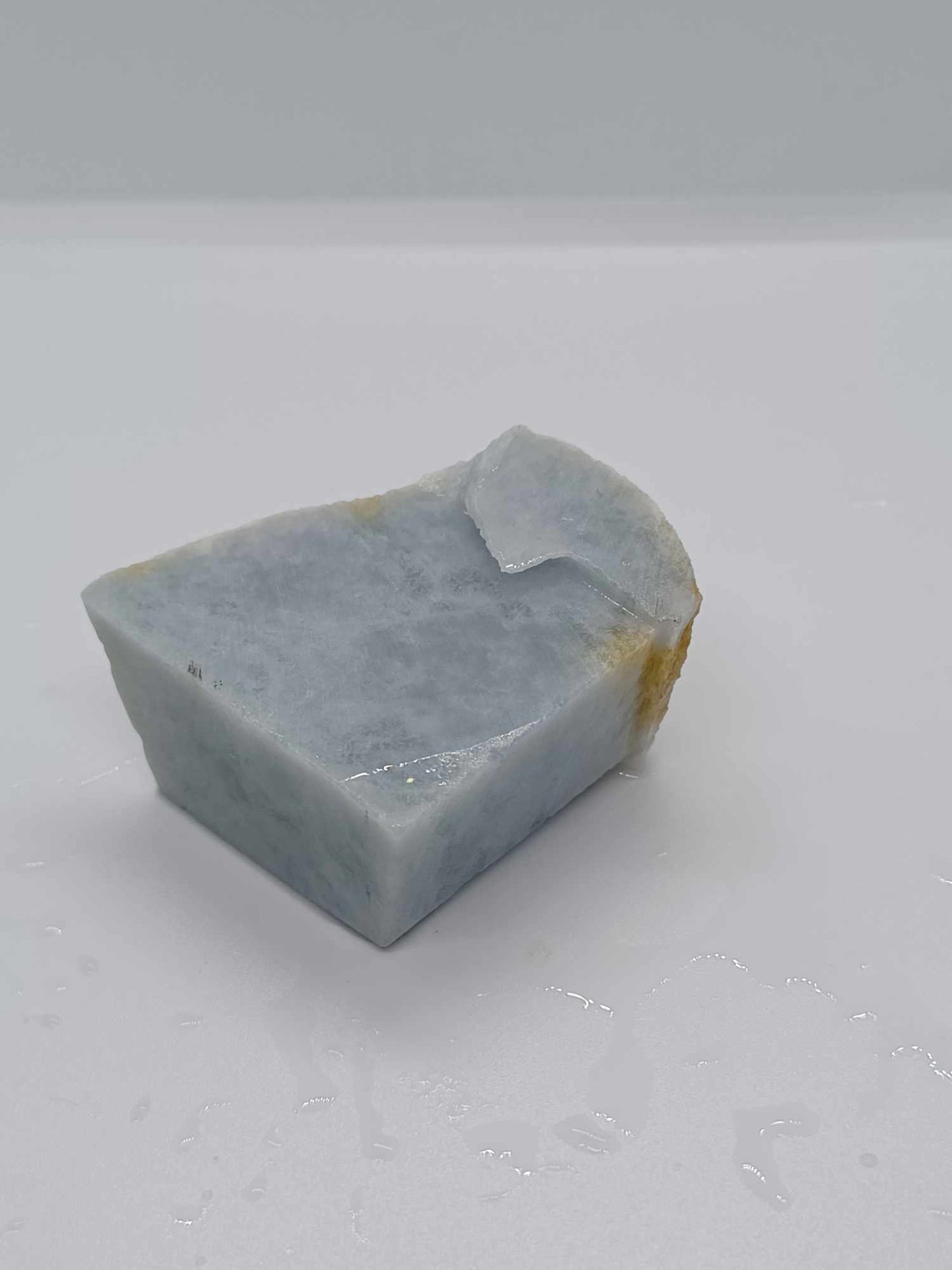 Ice Blue Marble Jadeite - 72g - "Thick Piece"