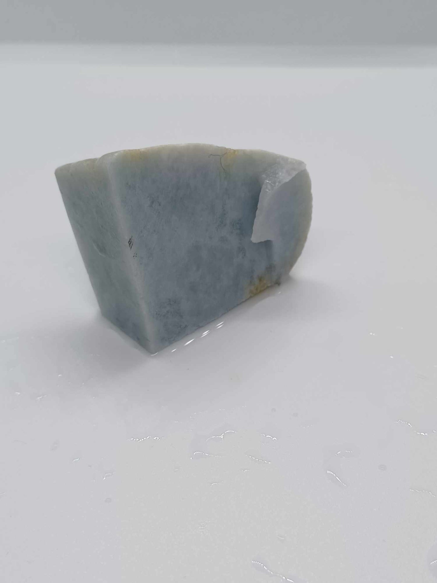 Ice Blue Marble Jadeite - 72g - "Thick Piece"