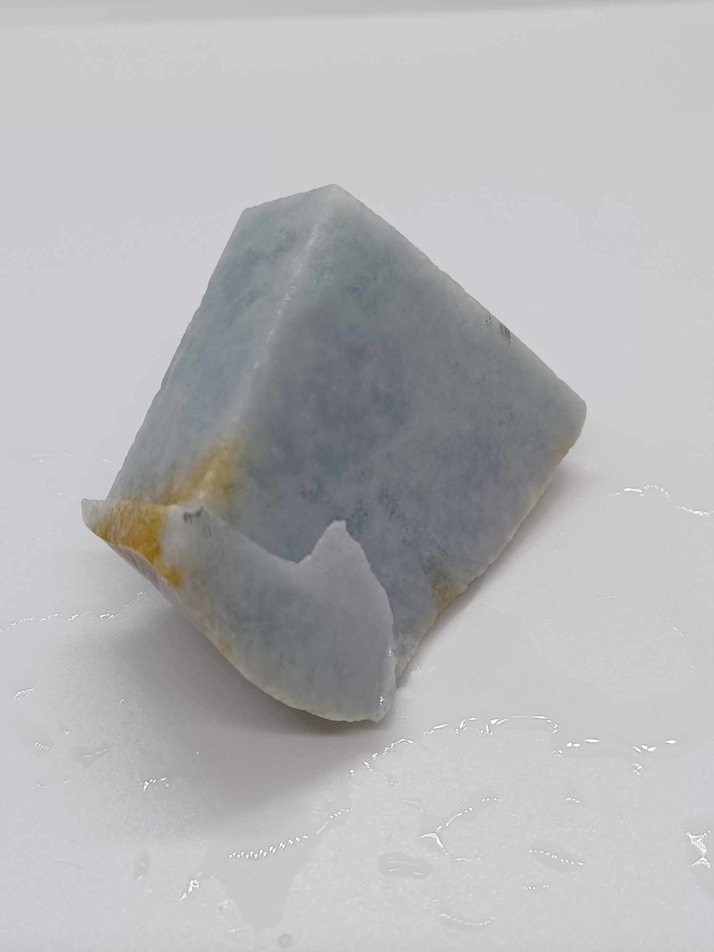 Ice Blue Marble Jadeite - 72g - "Thick Piece"