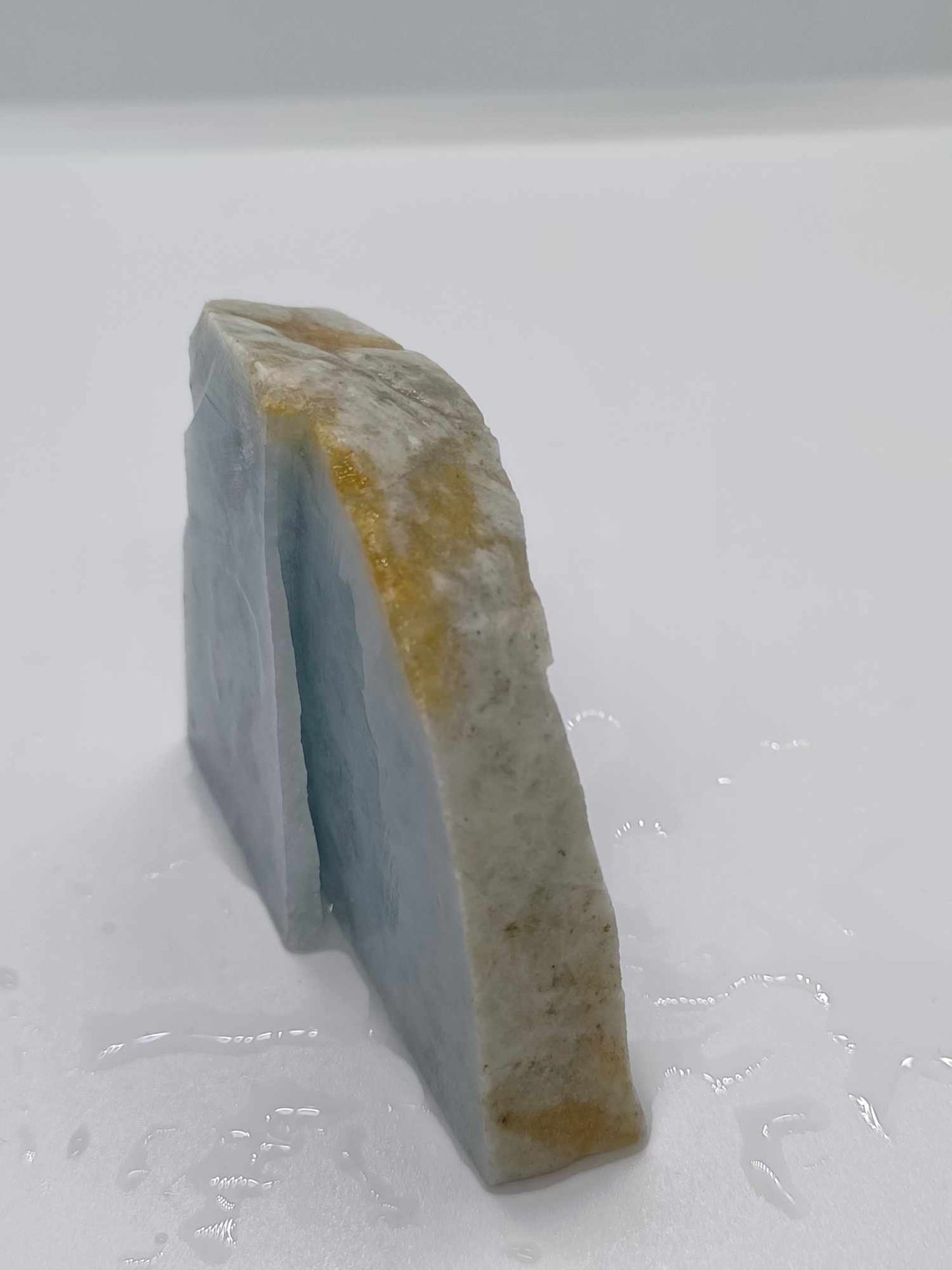 Ice Blue Marble Jadeite - 69g - "HIGH TRANSLUCENCY"