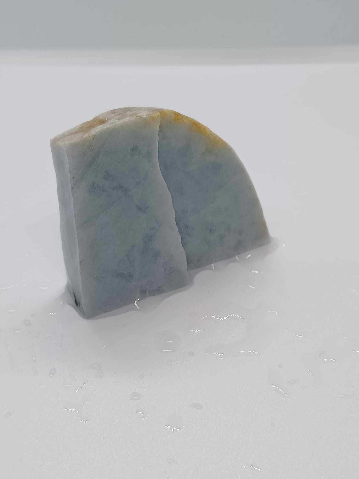 Ice Blue Marble Jadeite - 69g - "HIGH TRANSLUCENCY"