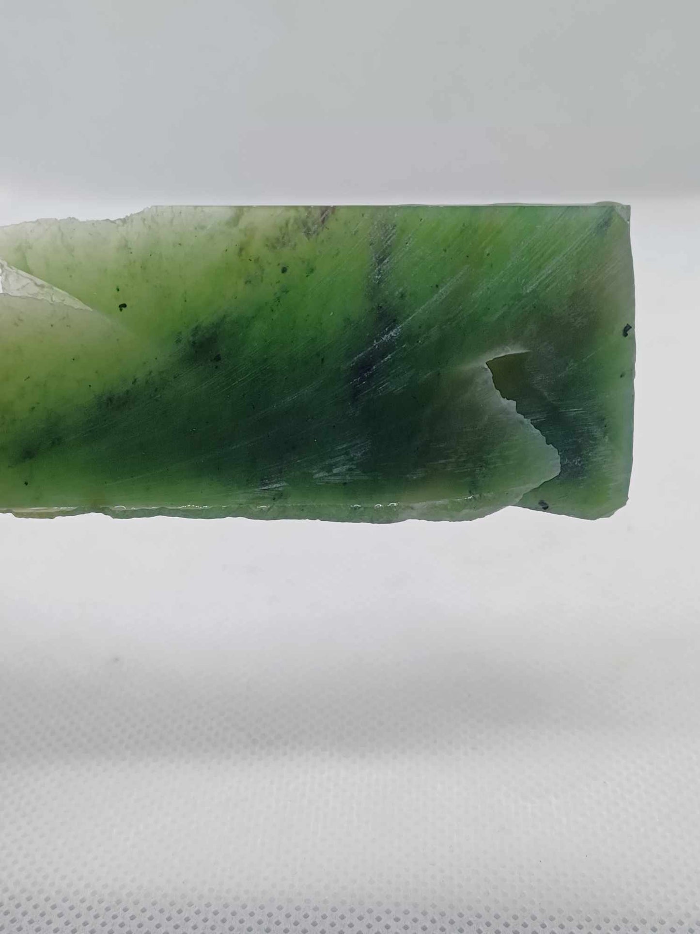 BC Nephrite Jade Specimen - 43g - Thin Cut