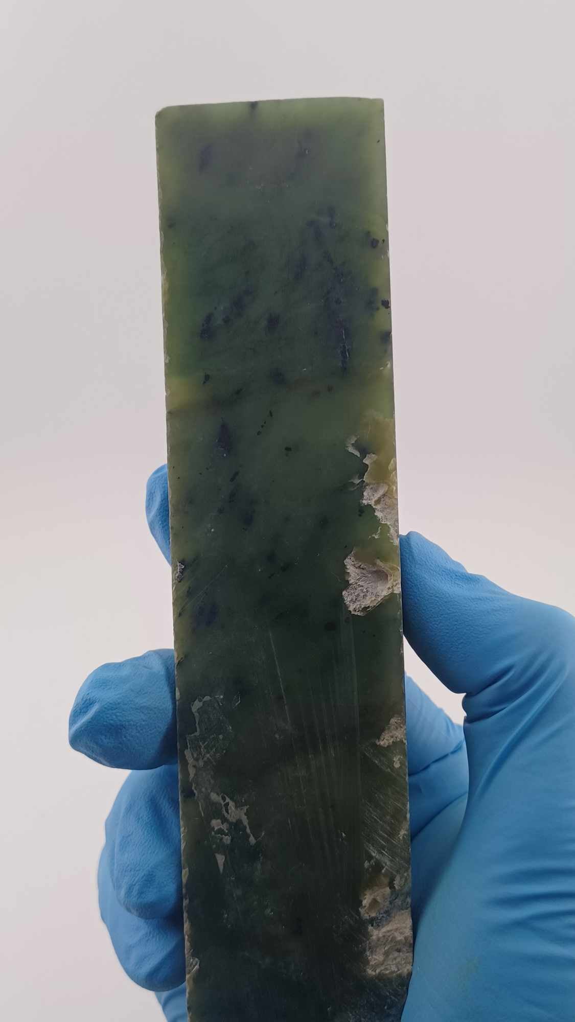 High Translucency Light Green Nephrite Jade Slab - 248g - Grade A