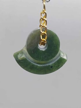 BC Jade "Rising-Sun" Pendant Necklace