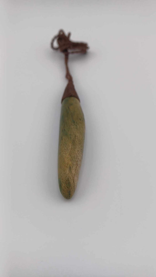 Traditional New Zealand Pounamu Riomata Pendant Necklace - 91mm