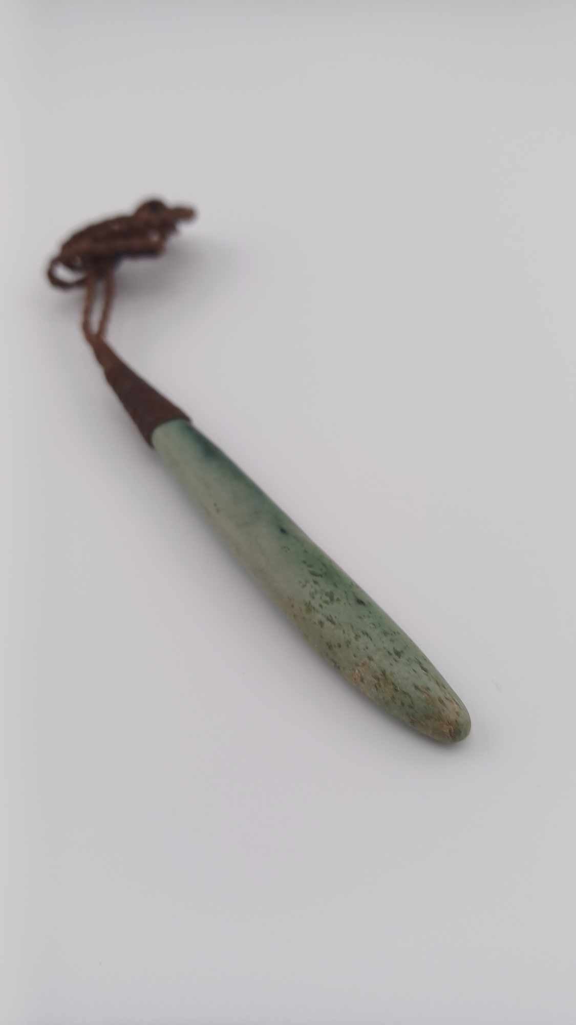 Traditional New Zealand Pounamu Roimata Pendant Necklace - 92mm