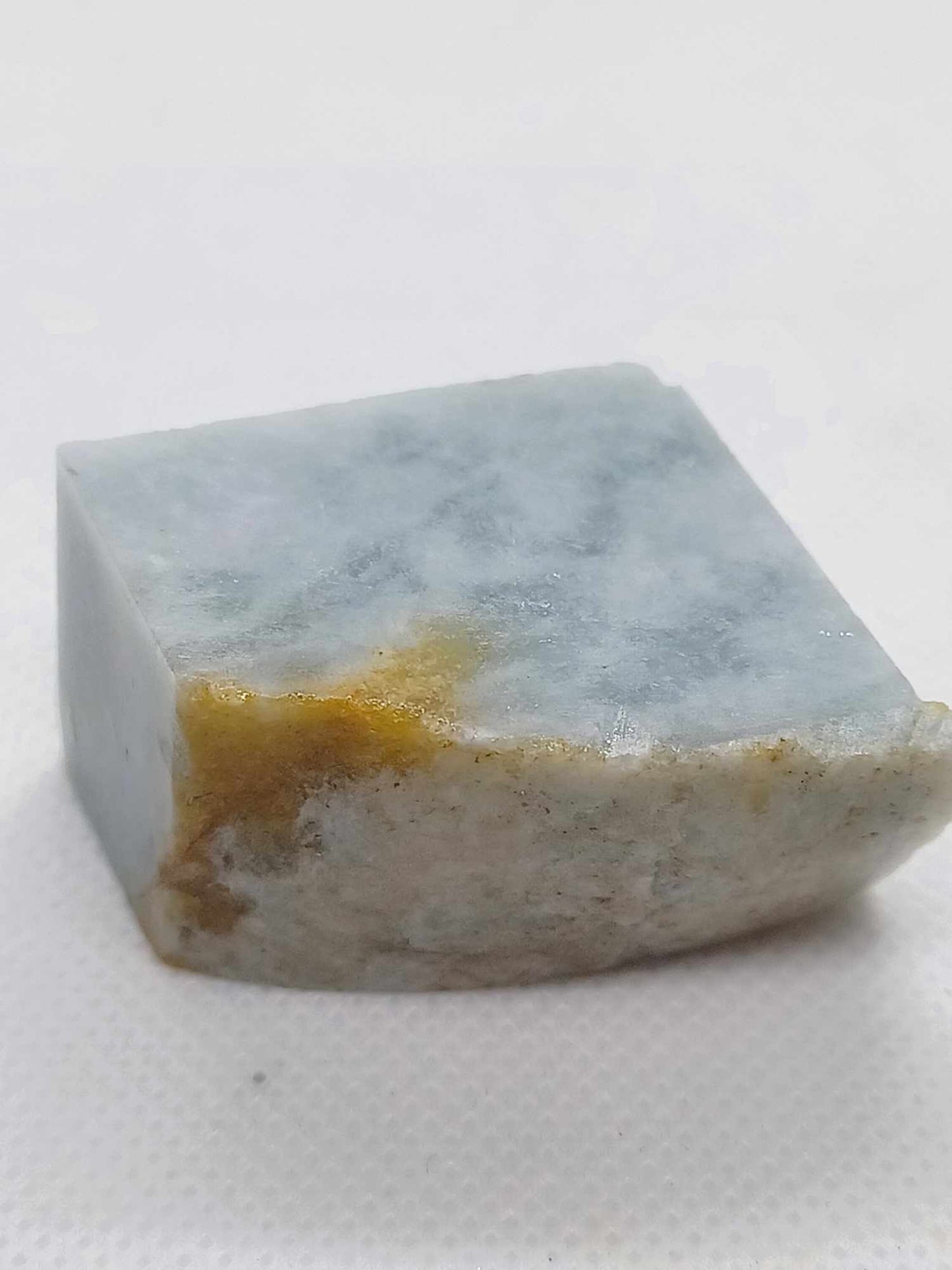 Ice Blue Marble Jadeite - 67g - Highly Translucent