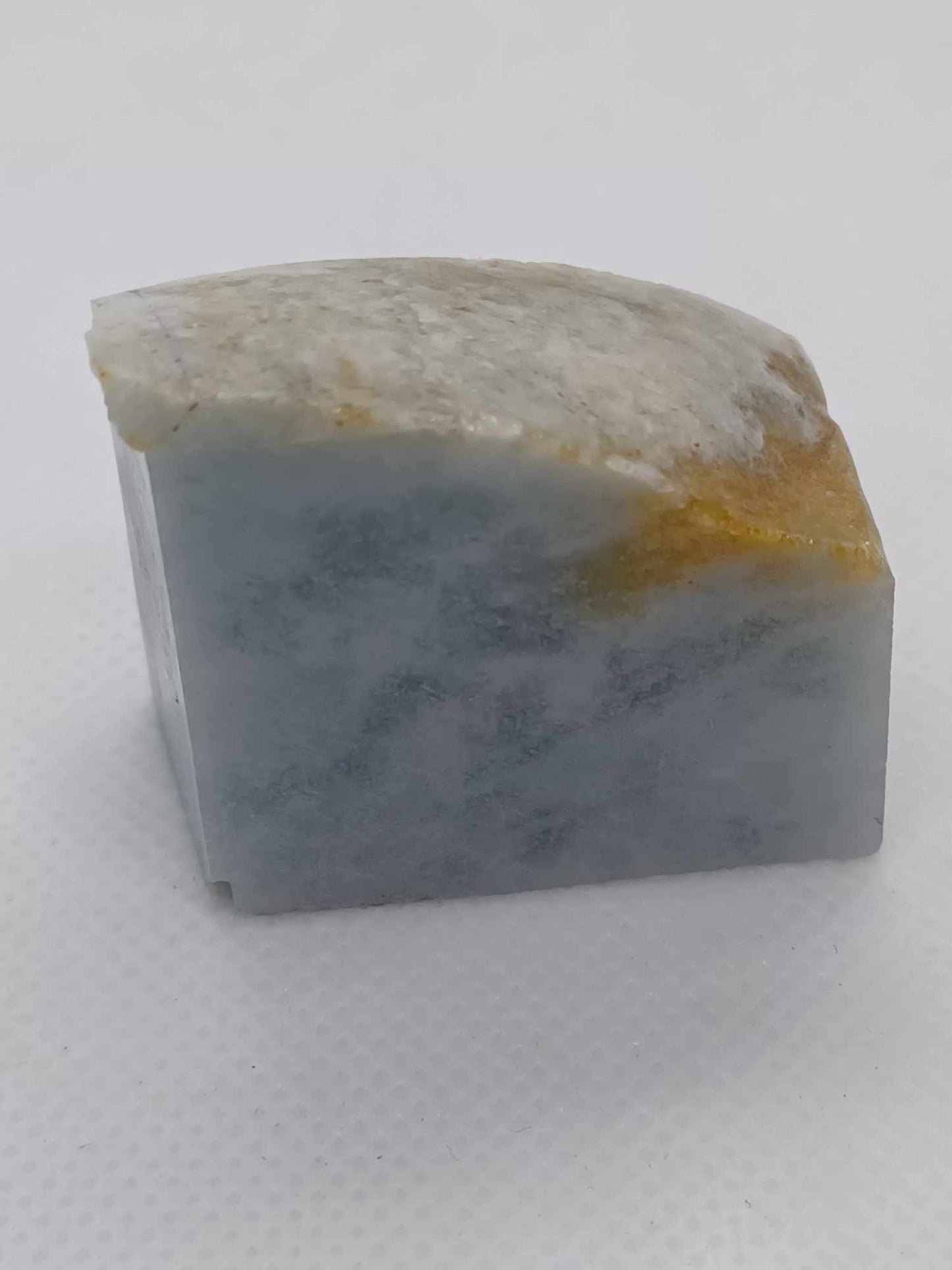 Ice Blue Marble Jadeite - 67g - Highly Translucent