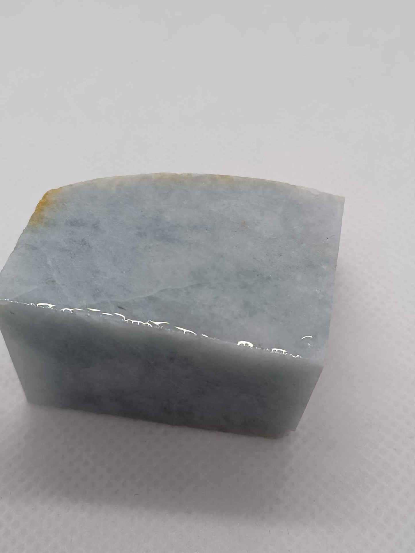 Ice Blue Marble Jadeite - 67g - Highly Translucent