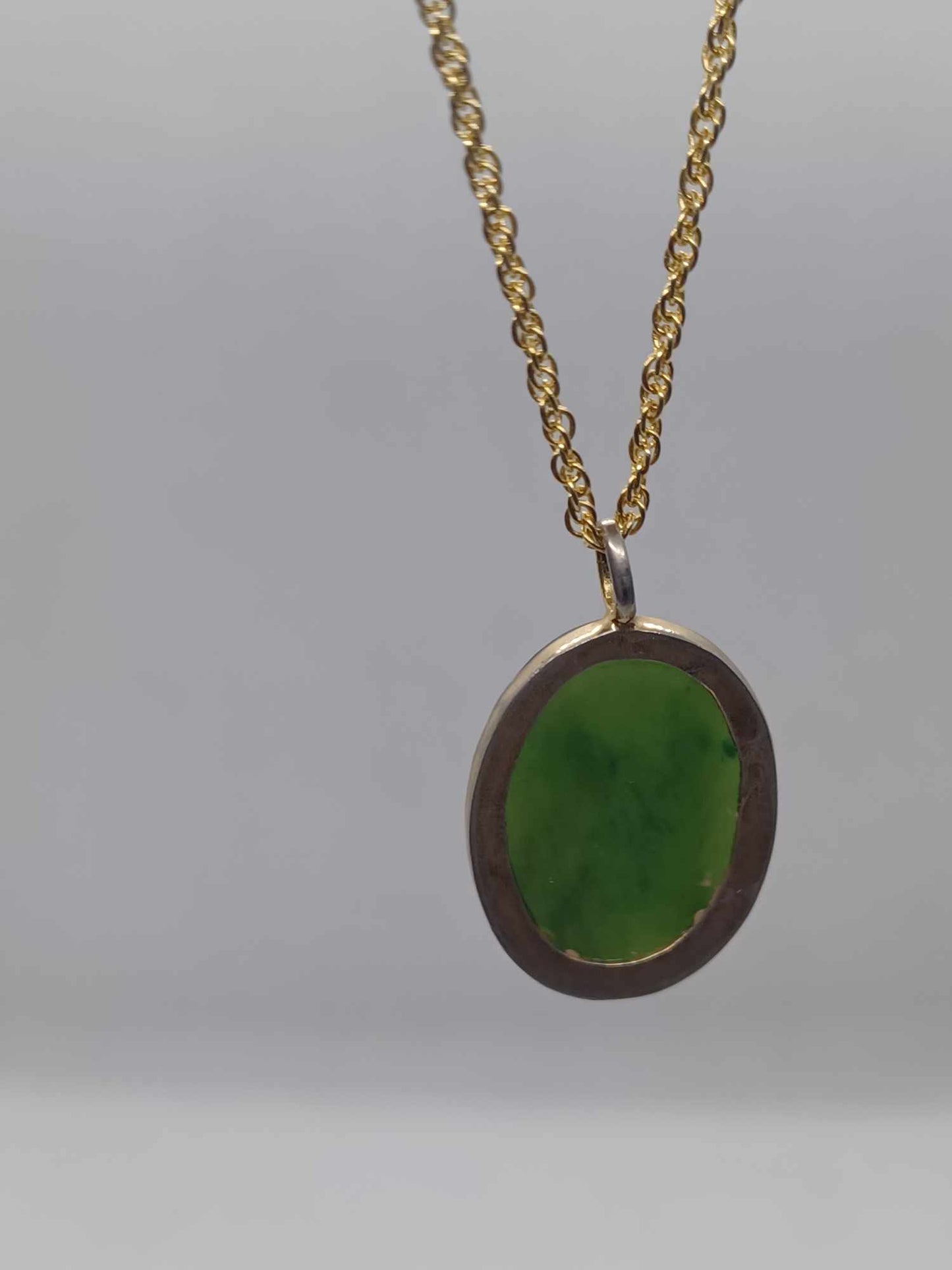 Cabochon-cut BC Nephrite Jade Necklace