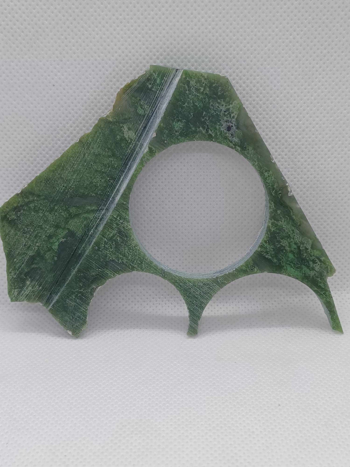 Cut BC Nephrite Jade Specimen 53g - Chromium Rich