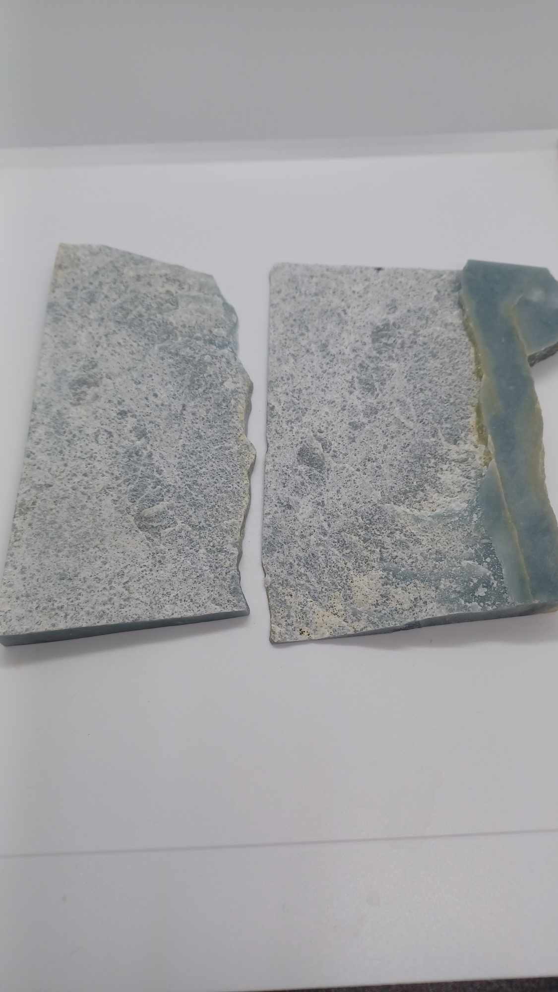 Medium Blue Jadeite Slabs - 263g - High Translucency